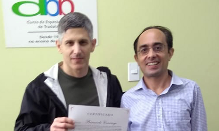 Erick Ramalho - professor do curso de Tradução de Inglês